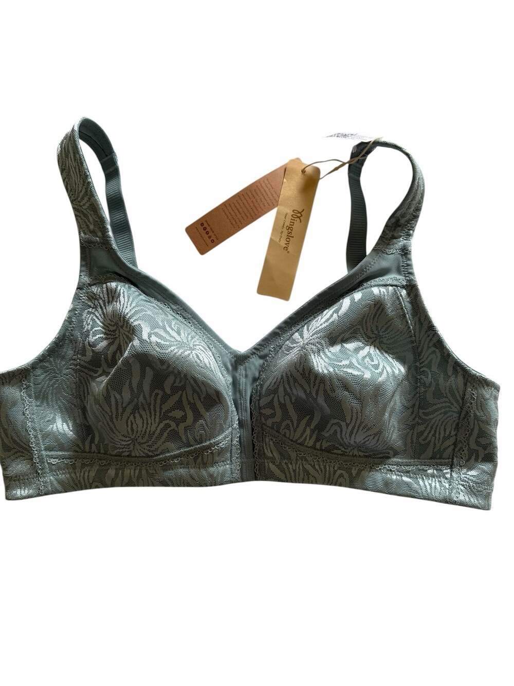 Wingslove Women's Full Coverage Non-Padded Wireless Minimizer Bra, Size 40B